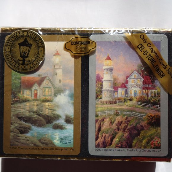 2003.Thomas Kinkade Painter of light 2 Playing Cards set. - Picture 1 of 13